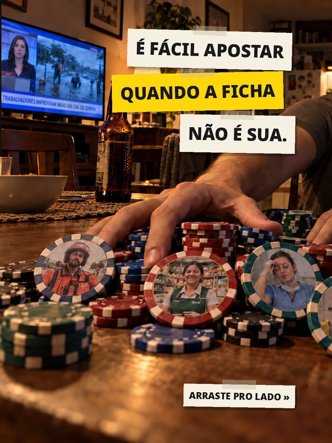 Apostando com vidas alheias, slide 1